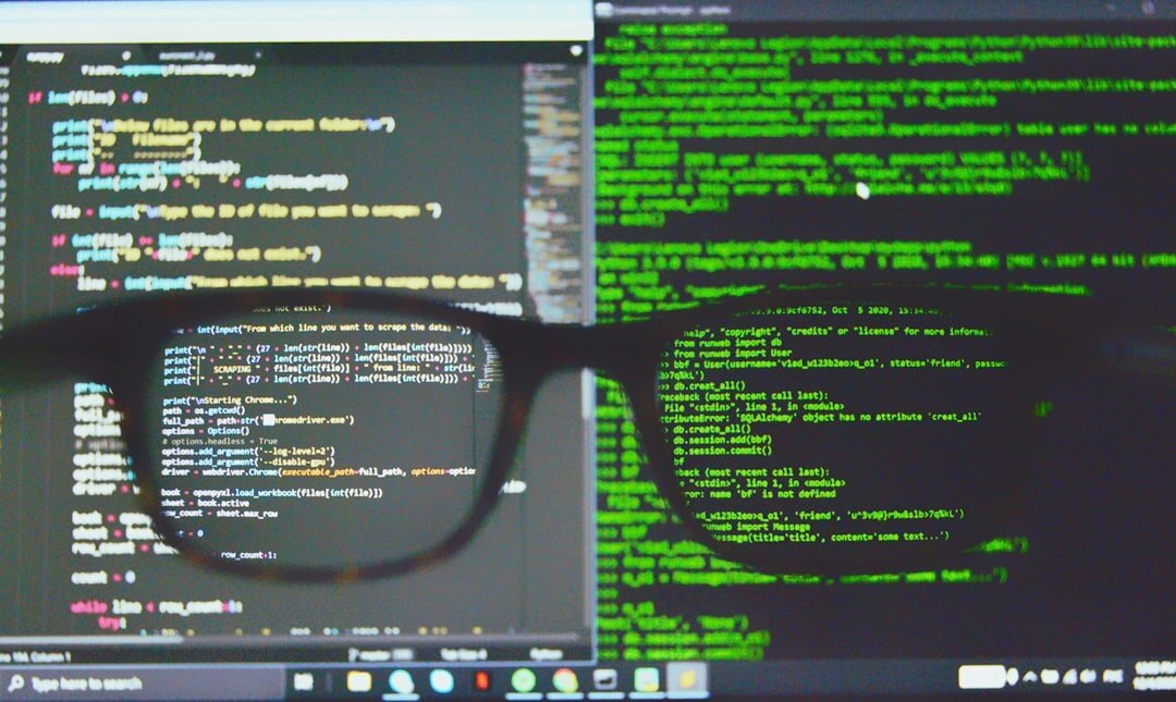 developer using code editor