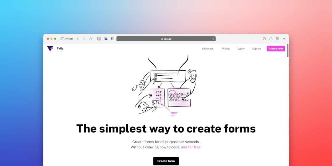 blog user interface