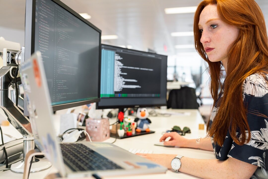 person starting programming