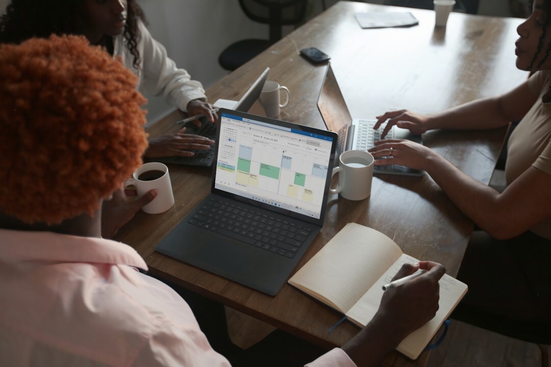 team reviewing analytics
