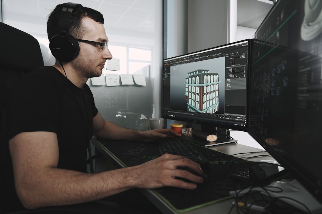 person starting programming